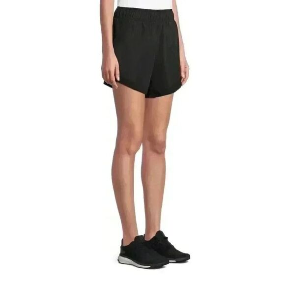 Athletic Works Dri-Works Women's Black Nylon Running Shorts w Brief NEW NWT - Picture 6 of 9
